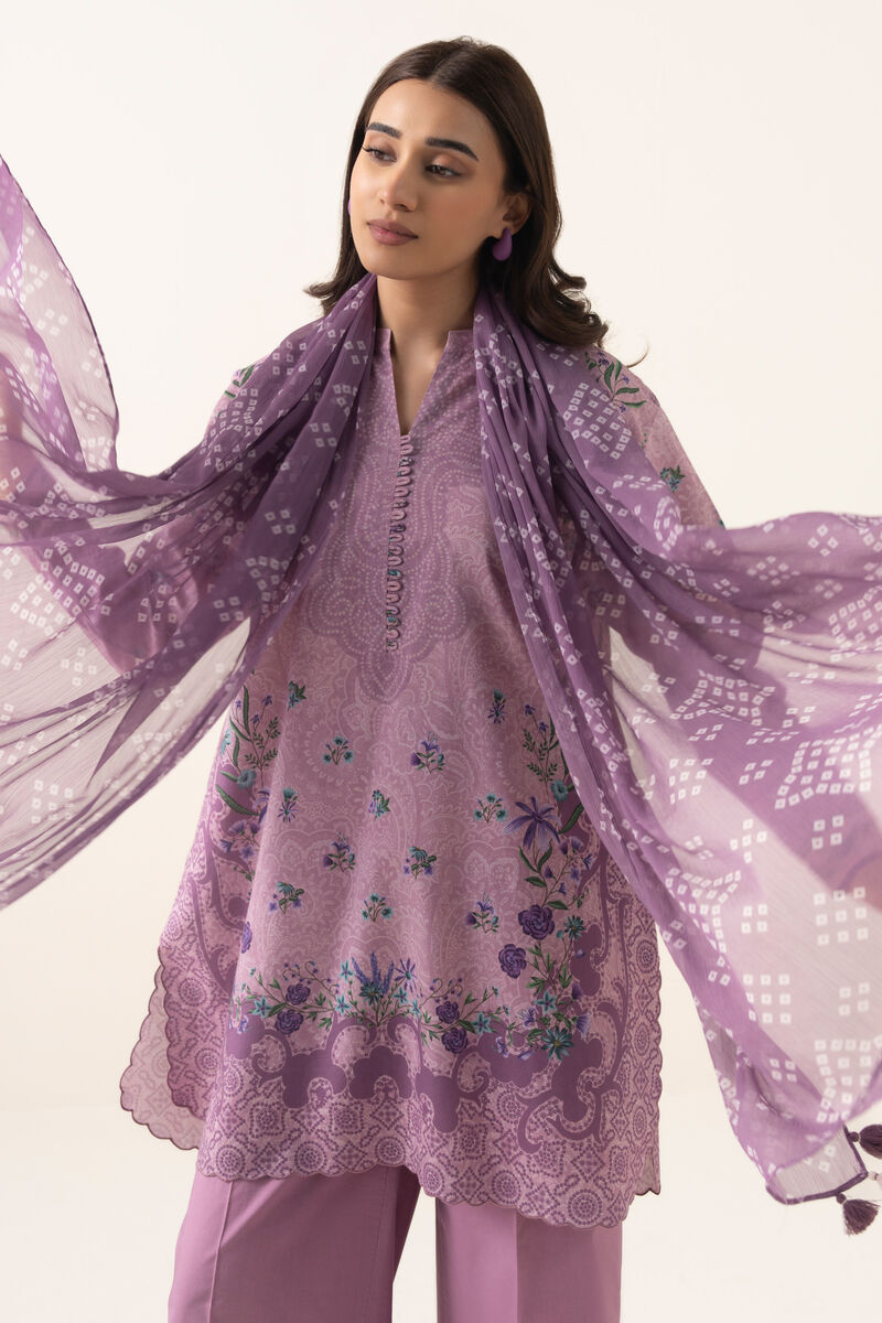 3 Piece - Printed Lawn Suit