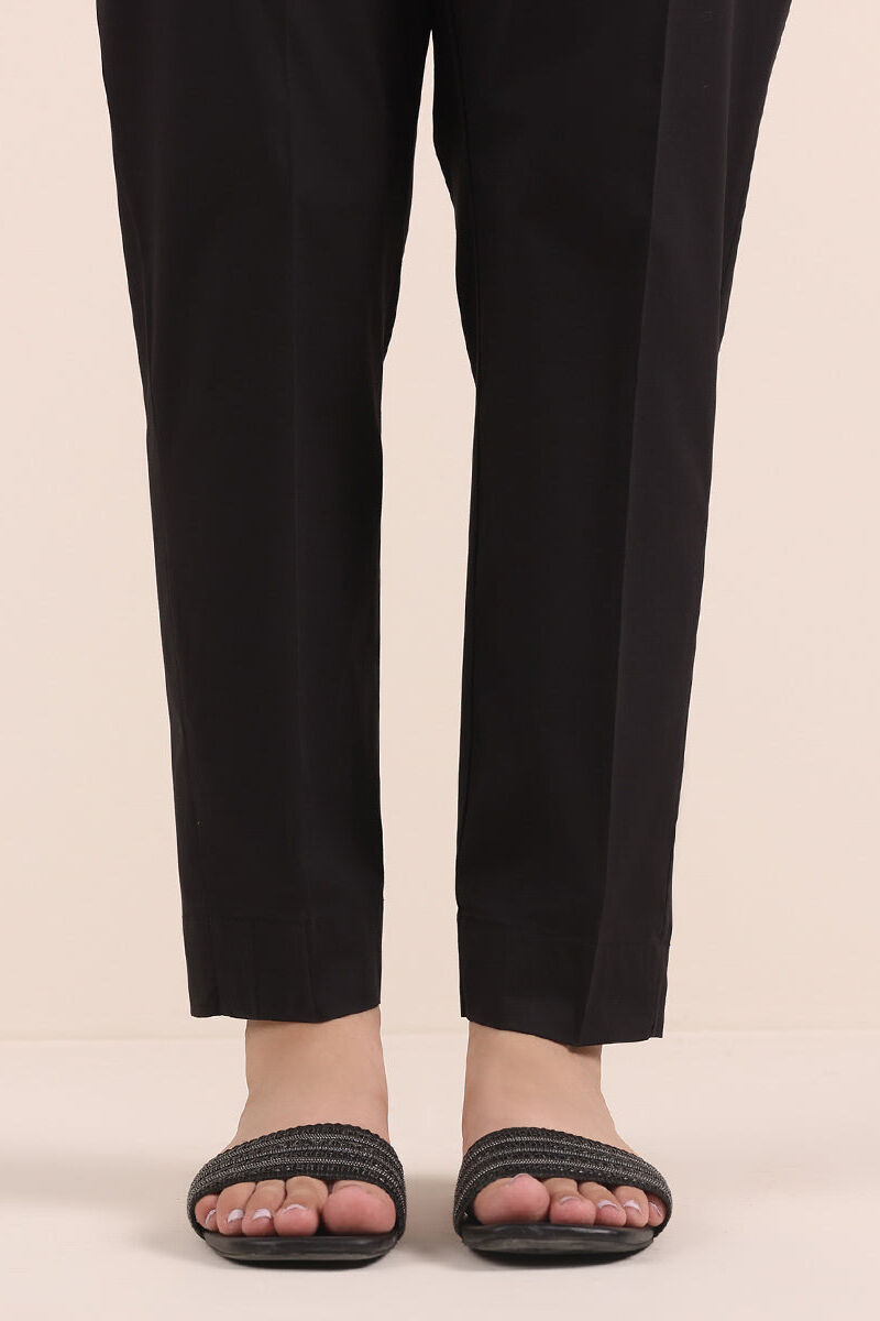 Solid Cambric Straight Pants