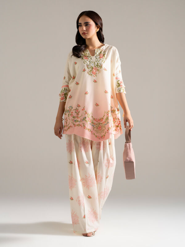 2 Piece - Printed Cotton Viscose Suit