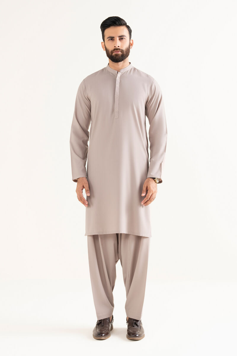 Embroidered Wash & Wear Suit