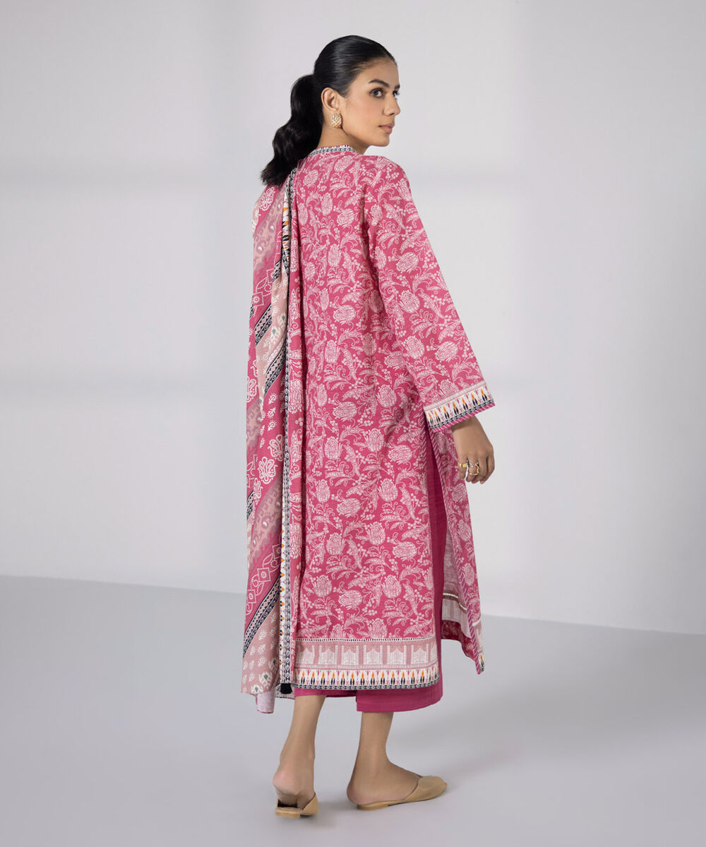Ladies Khaddar Unstitched Three Piece