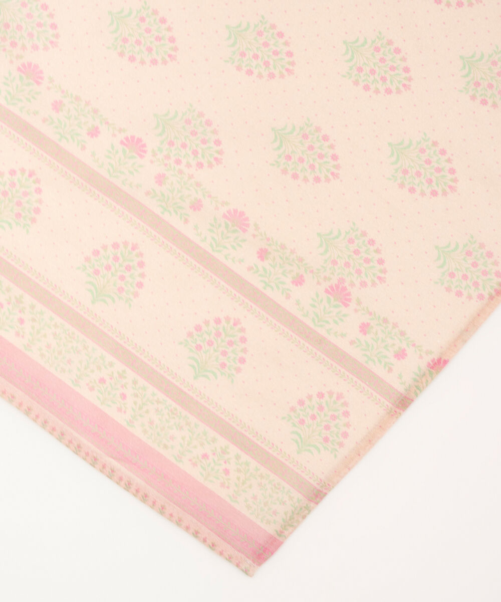 Printed Lawn Pink Dupatta