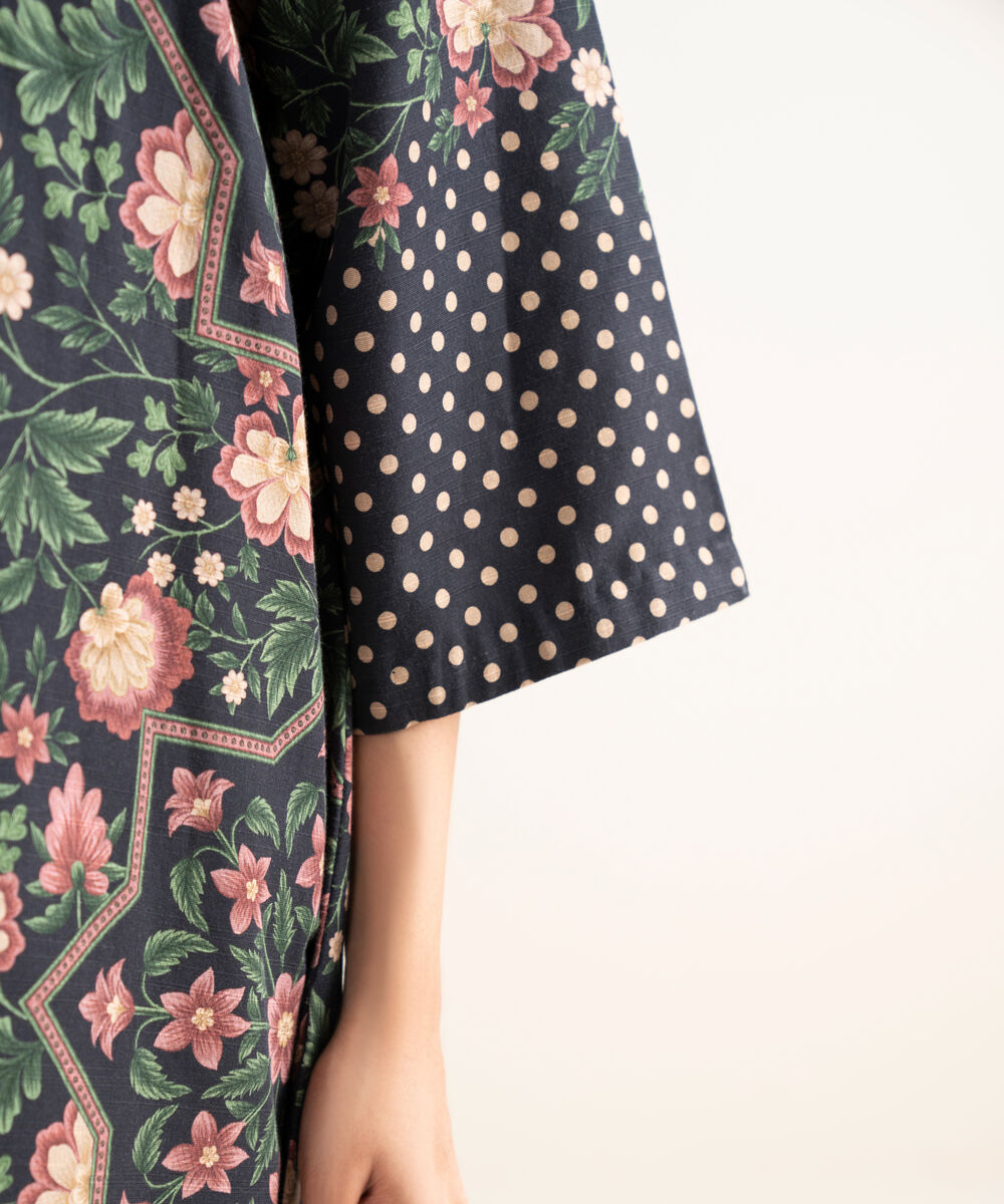 Women's Unstitched Light Khaddar Printed  2 Piece Suit