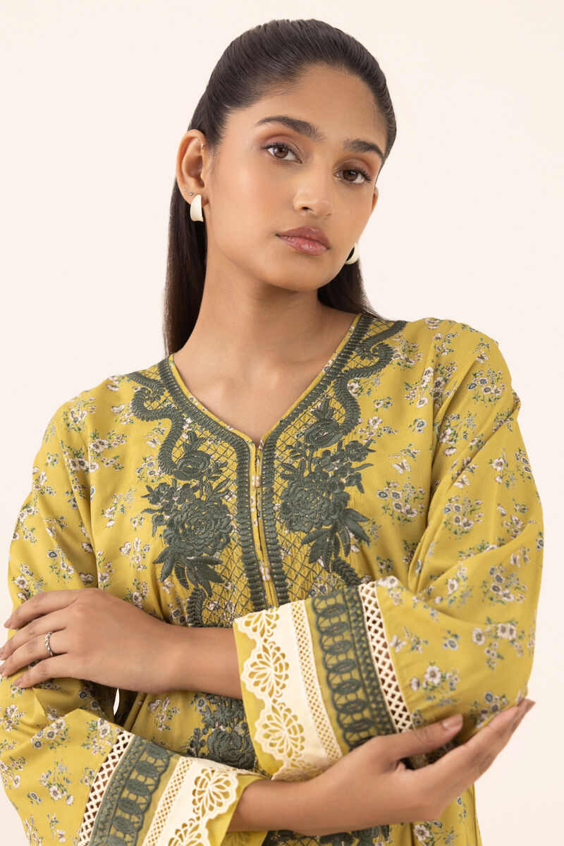Embroidered Arabic Lawn Shirt