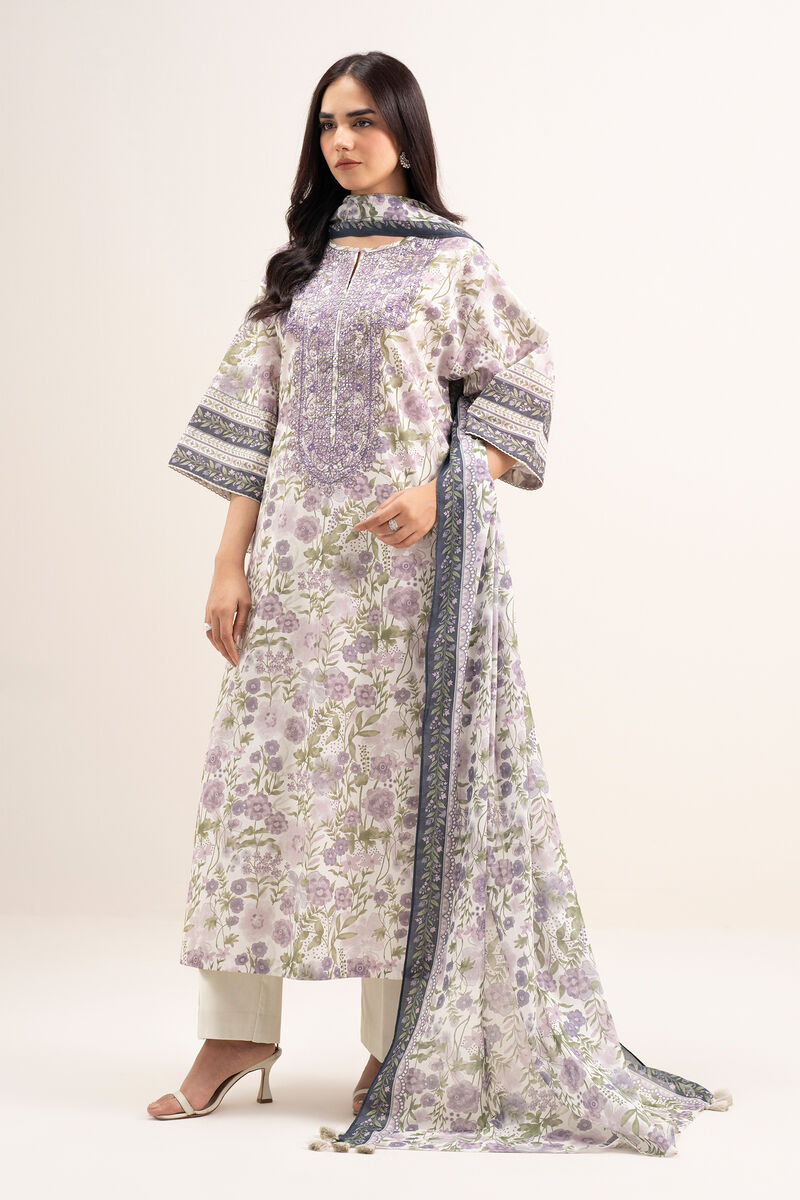 3 Piece - Embroidered Lawn Suit