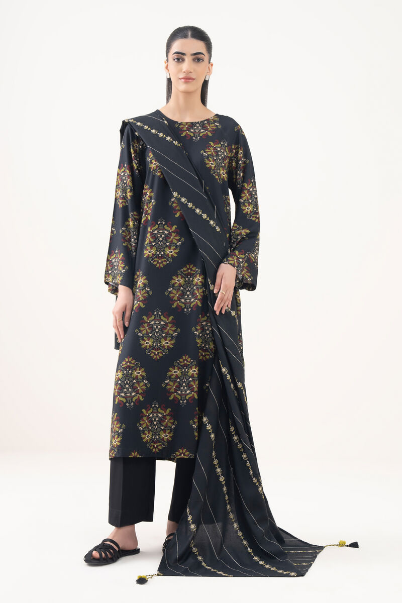 Embroidered Linen Dupatta