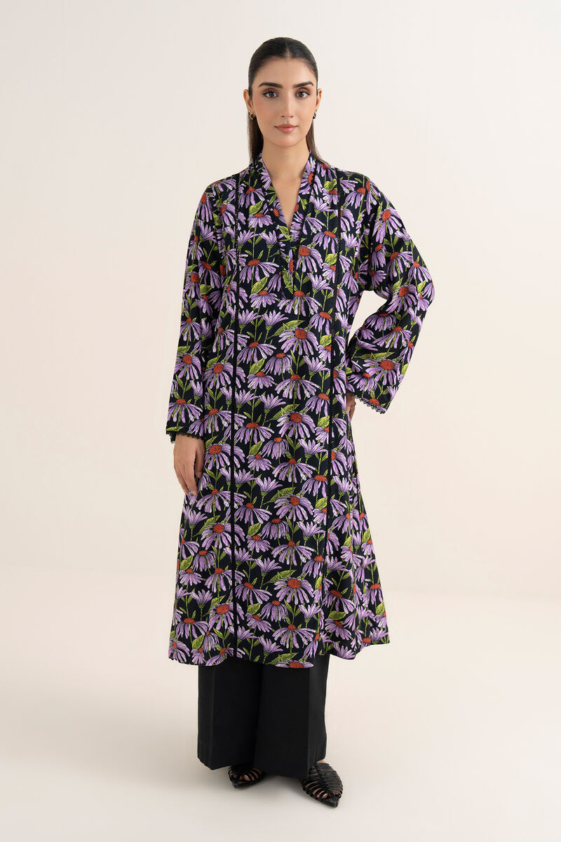 Printed Arabic Khaddar Shirt