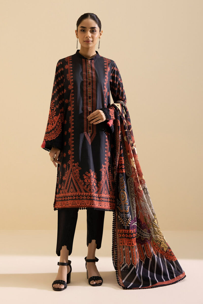 3 Piece - Printed Lawn Suit