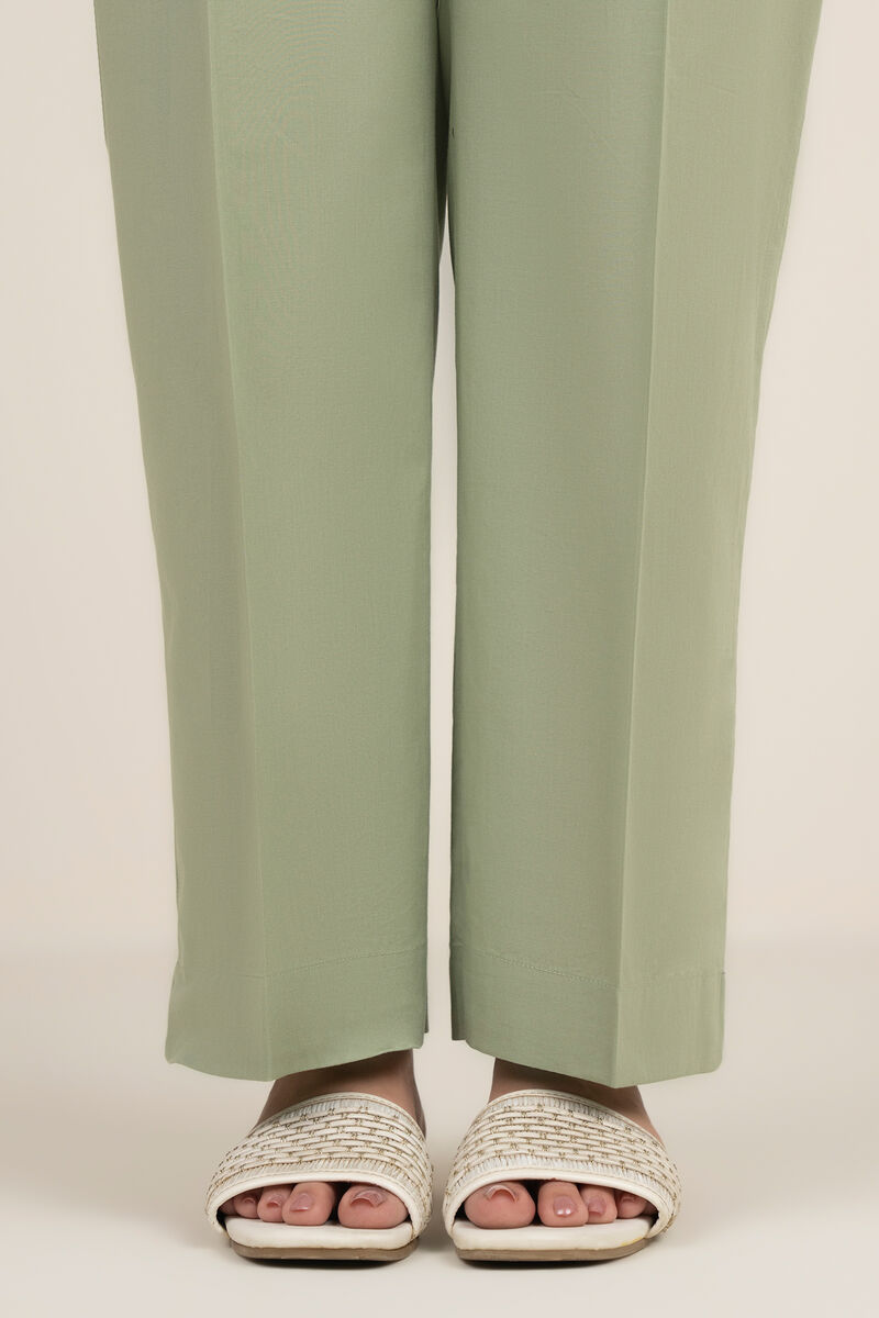 Solid Cambric Straight Pants