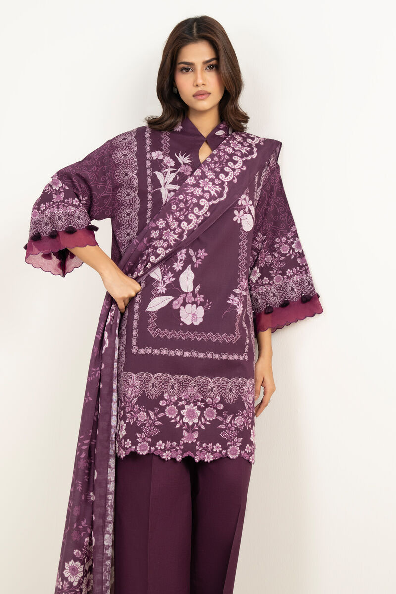 3 Piece - Printed Lawn Suit