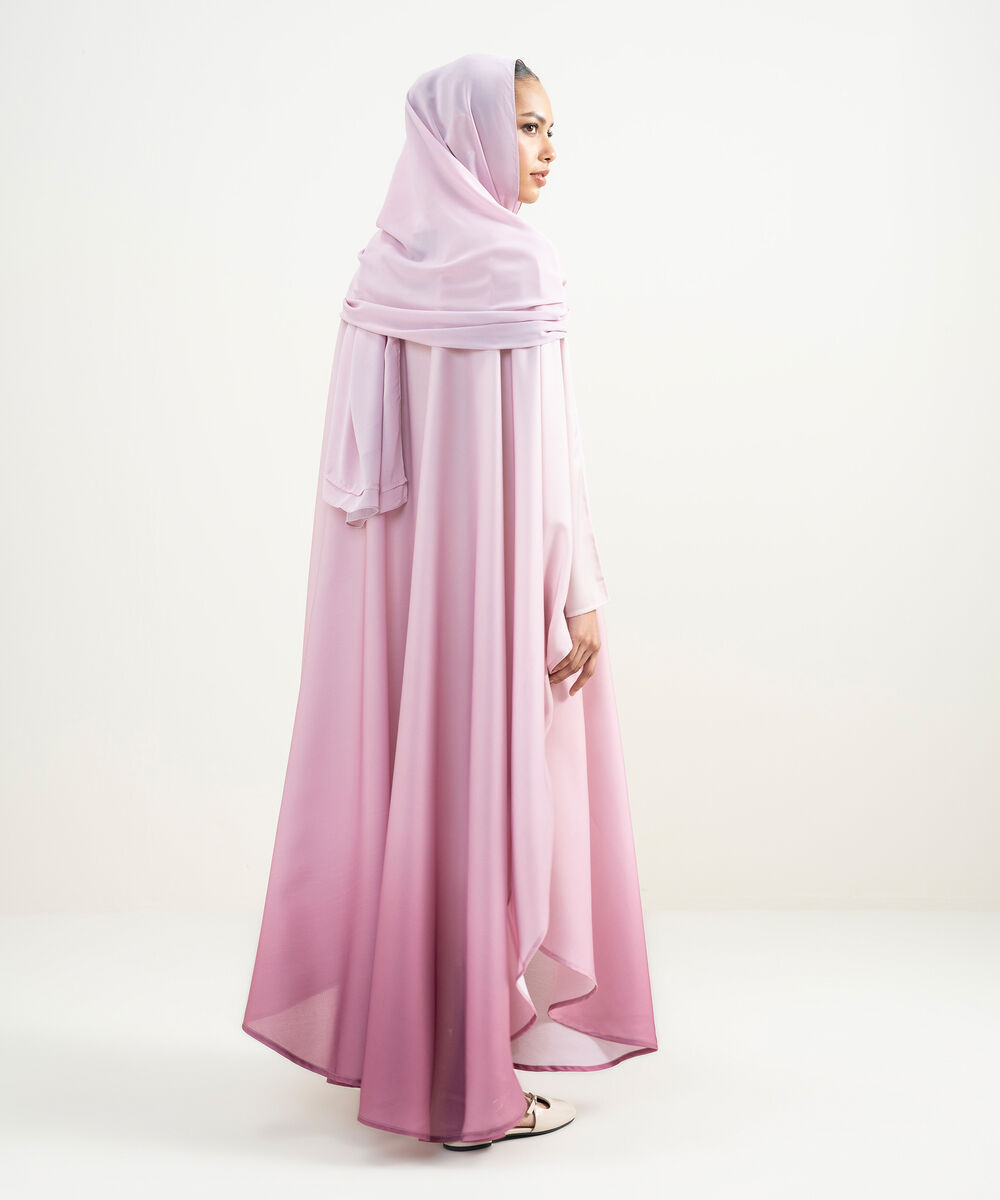 Women's Multi Gradient Kaftan Abaya Set