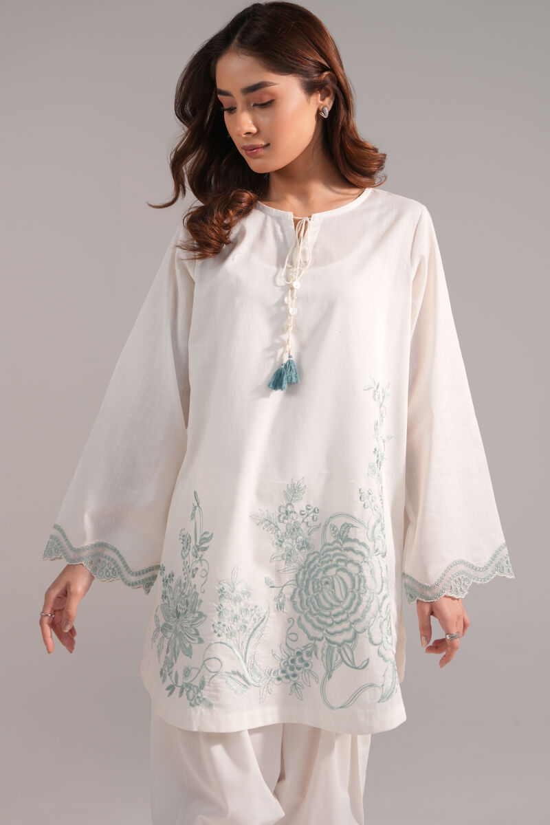 Embroidered Crosshatch Shirt