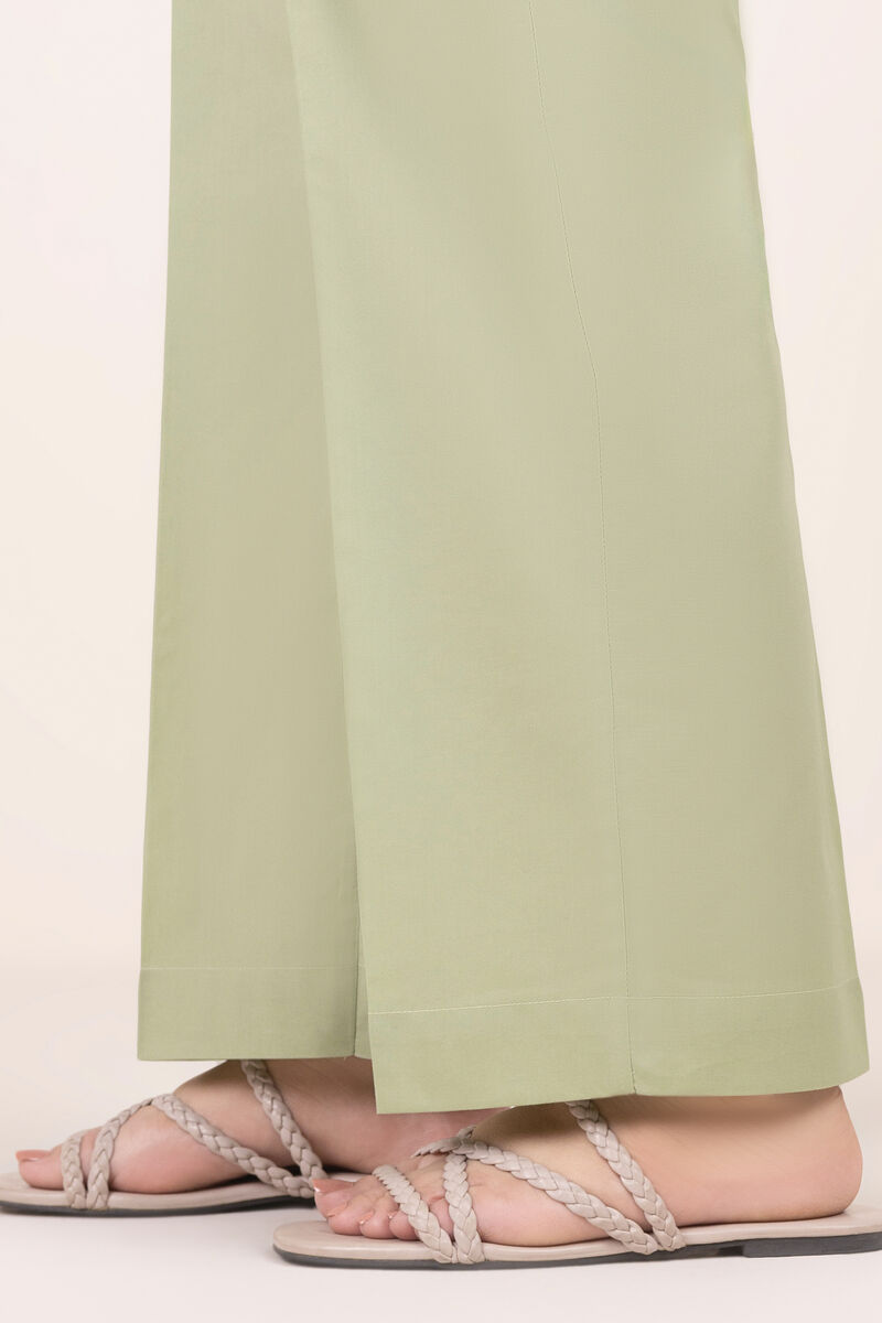 Solid Cambric Straight Pants