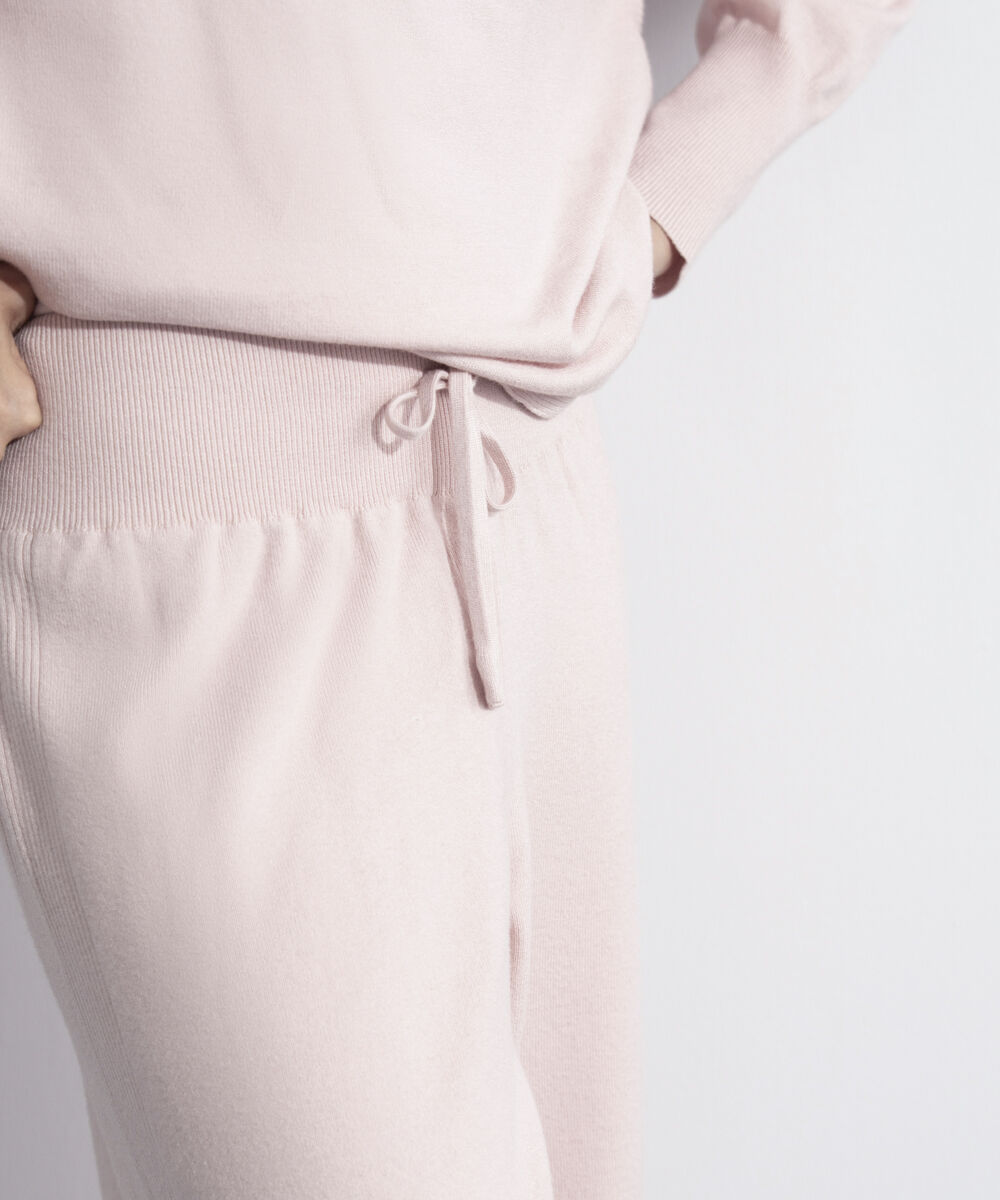 Women's Western Wear Powder Pink Pull-On Knit Culottes