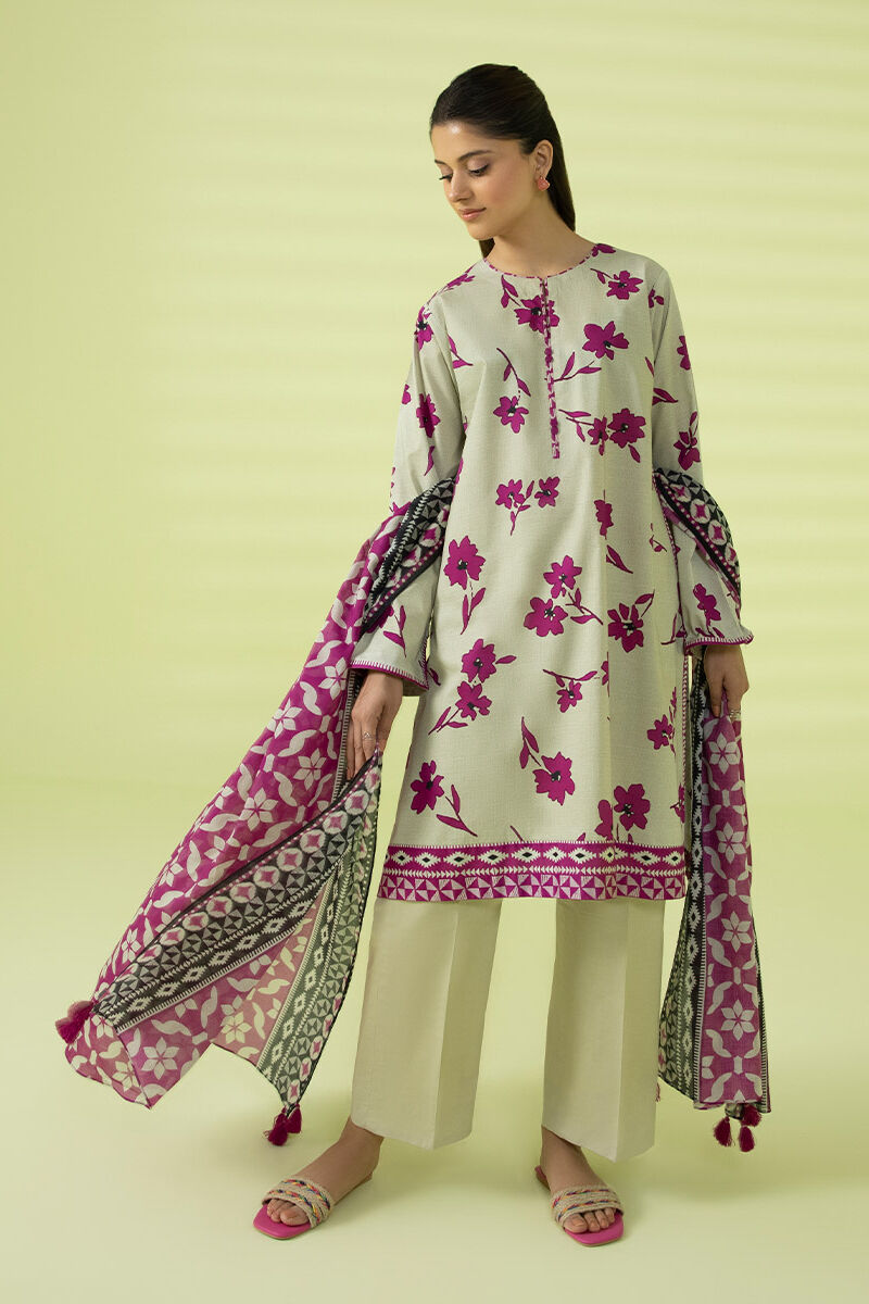 3 Piece - Printed Lawn Suit