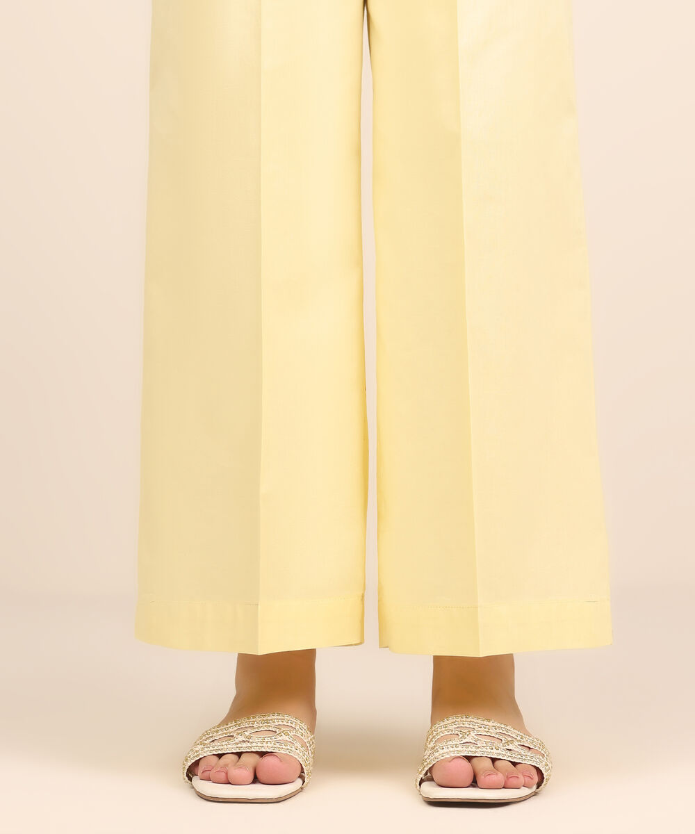 Women's RTW Cambric Yellow Dyed Culottes