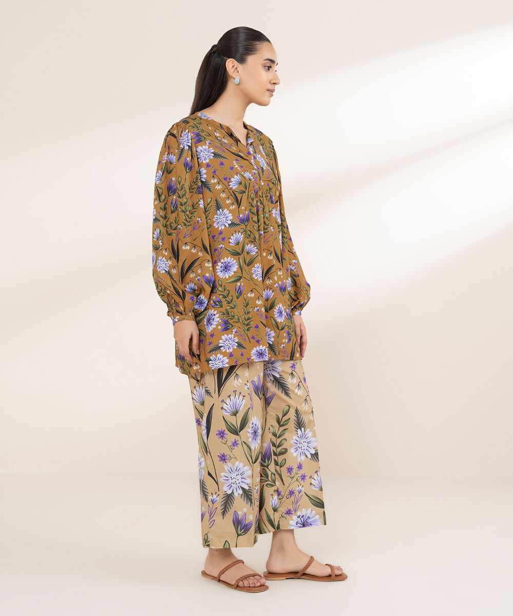 Women's RTW Arabic Lawn Multi Printed A-Line Shirt