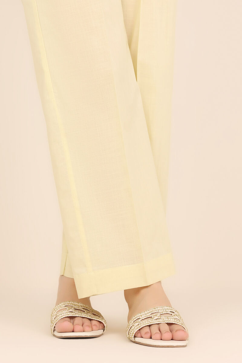 Solid Crosshatch Straight Pants