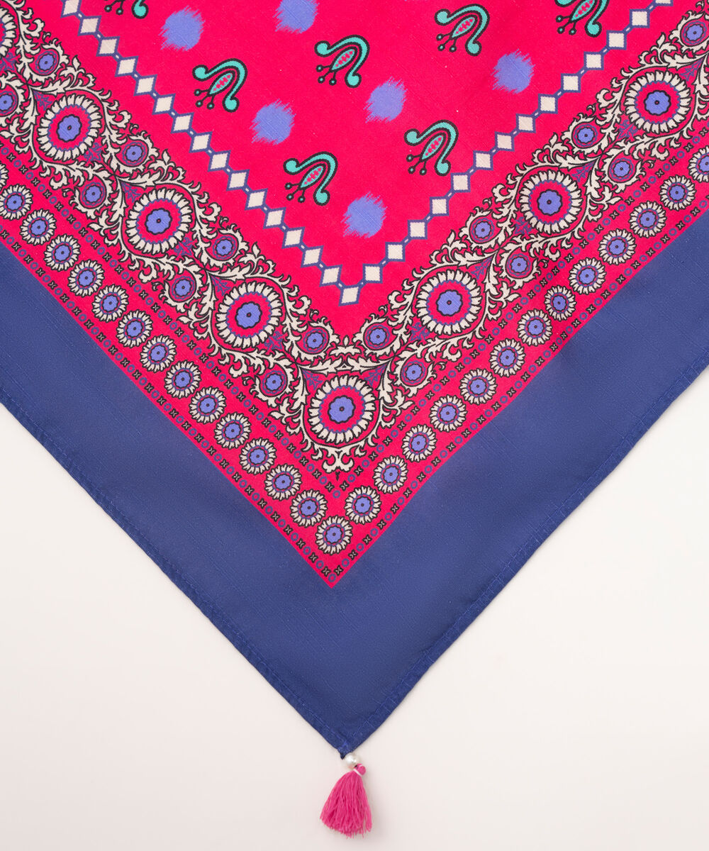 Light Khaddar Printed Pink Dupatta