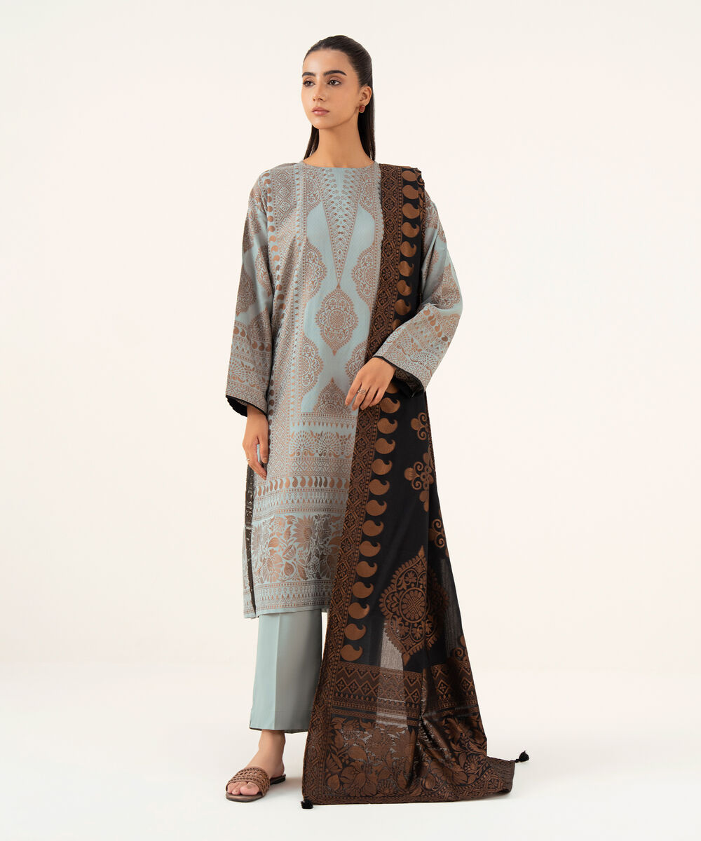 Solid Dupatta SDPRW25V210D Sapphire PK