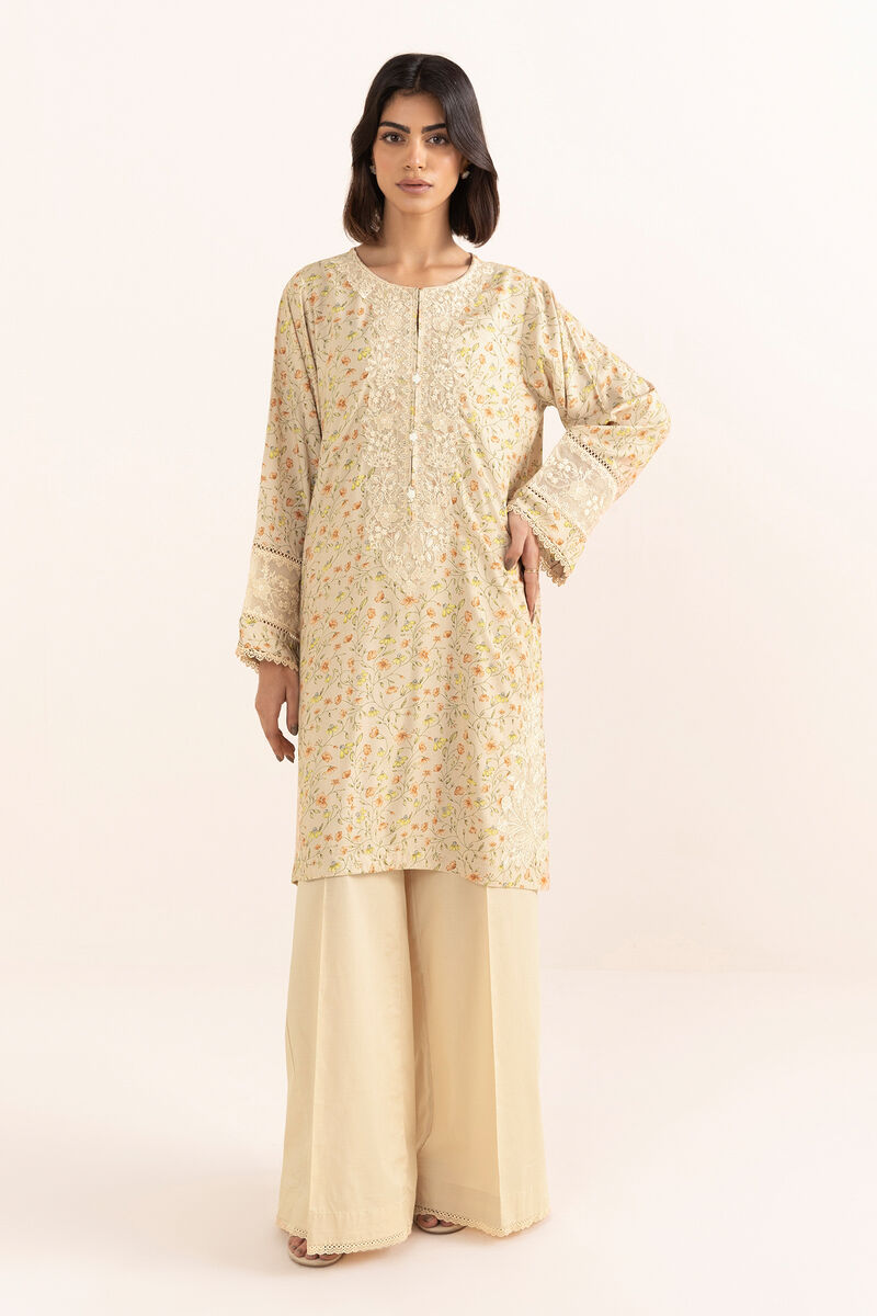 Embroidered Arabic Lawn Shirt