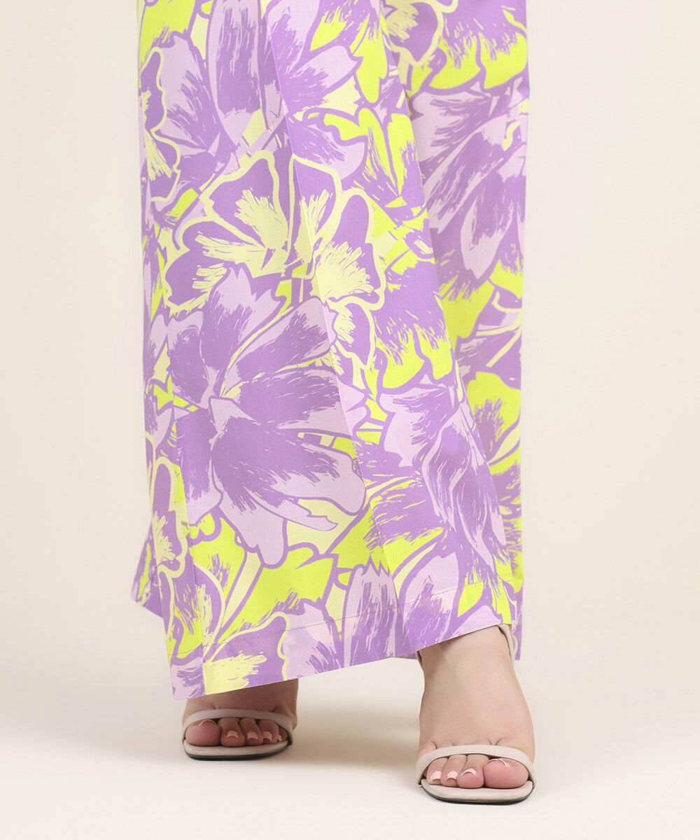 Women's RTW Cambric Multi Printed Flared Pants