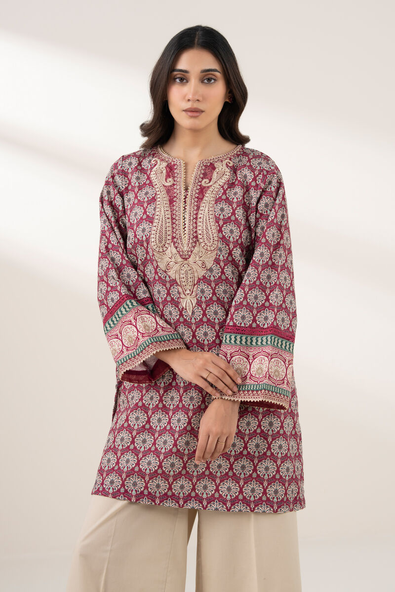 Embroidered Khaddar Shirt