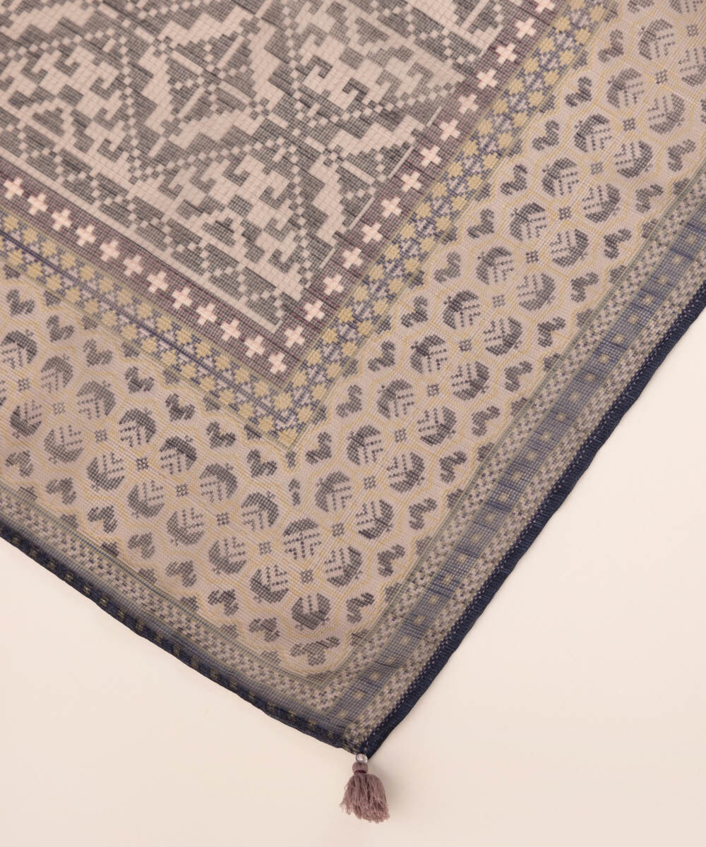 Blended Raw Net Multi Printed Dupatta