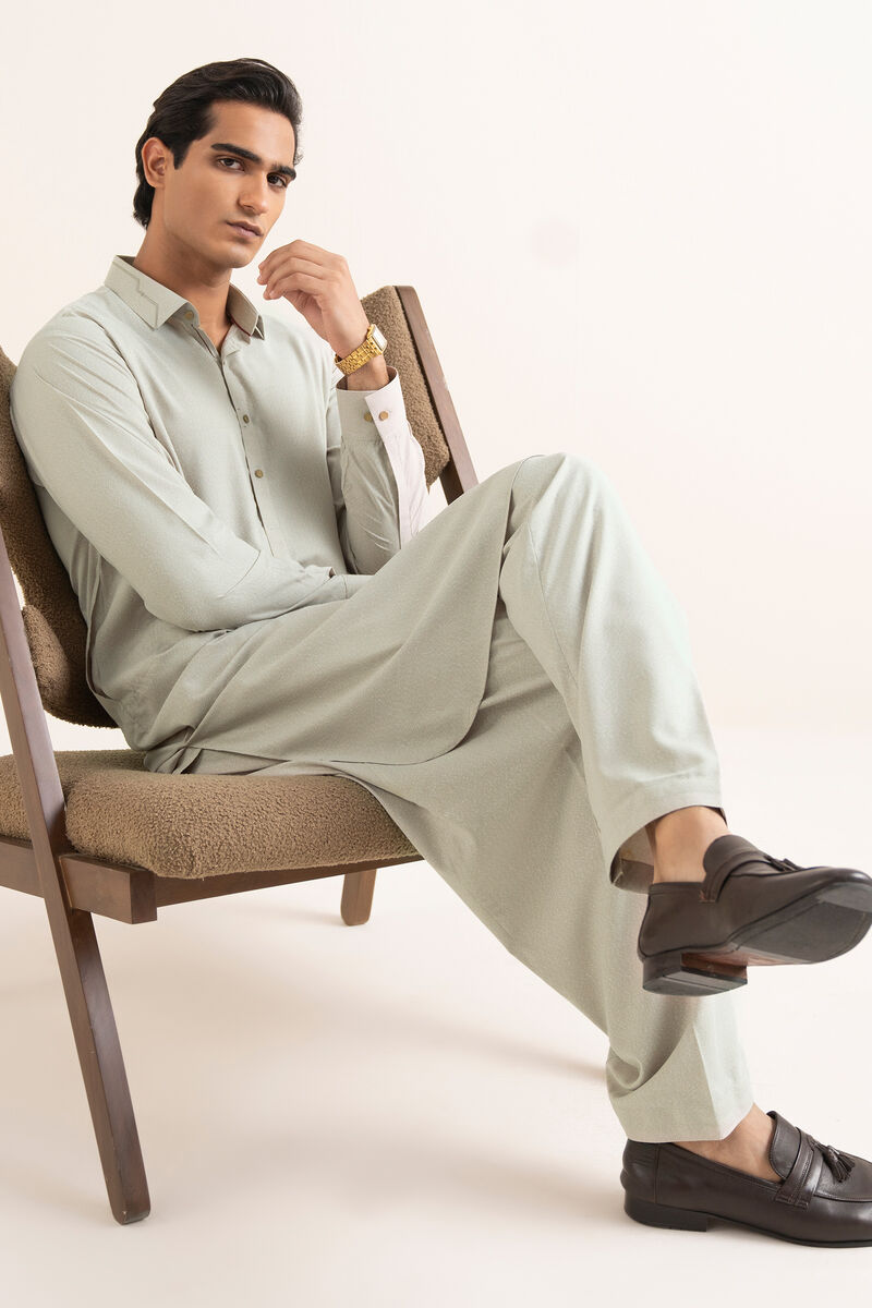 Textured Wash & Wear Suit