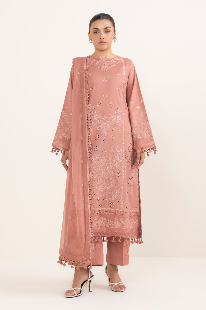 3 Piece -  Embroidered Lawn Suit