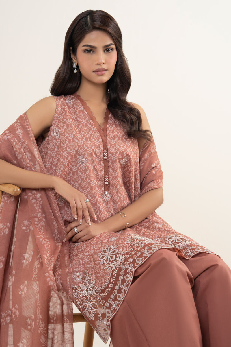 3 Piece - Embroidered Lawn Suit