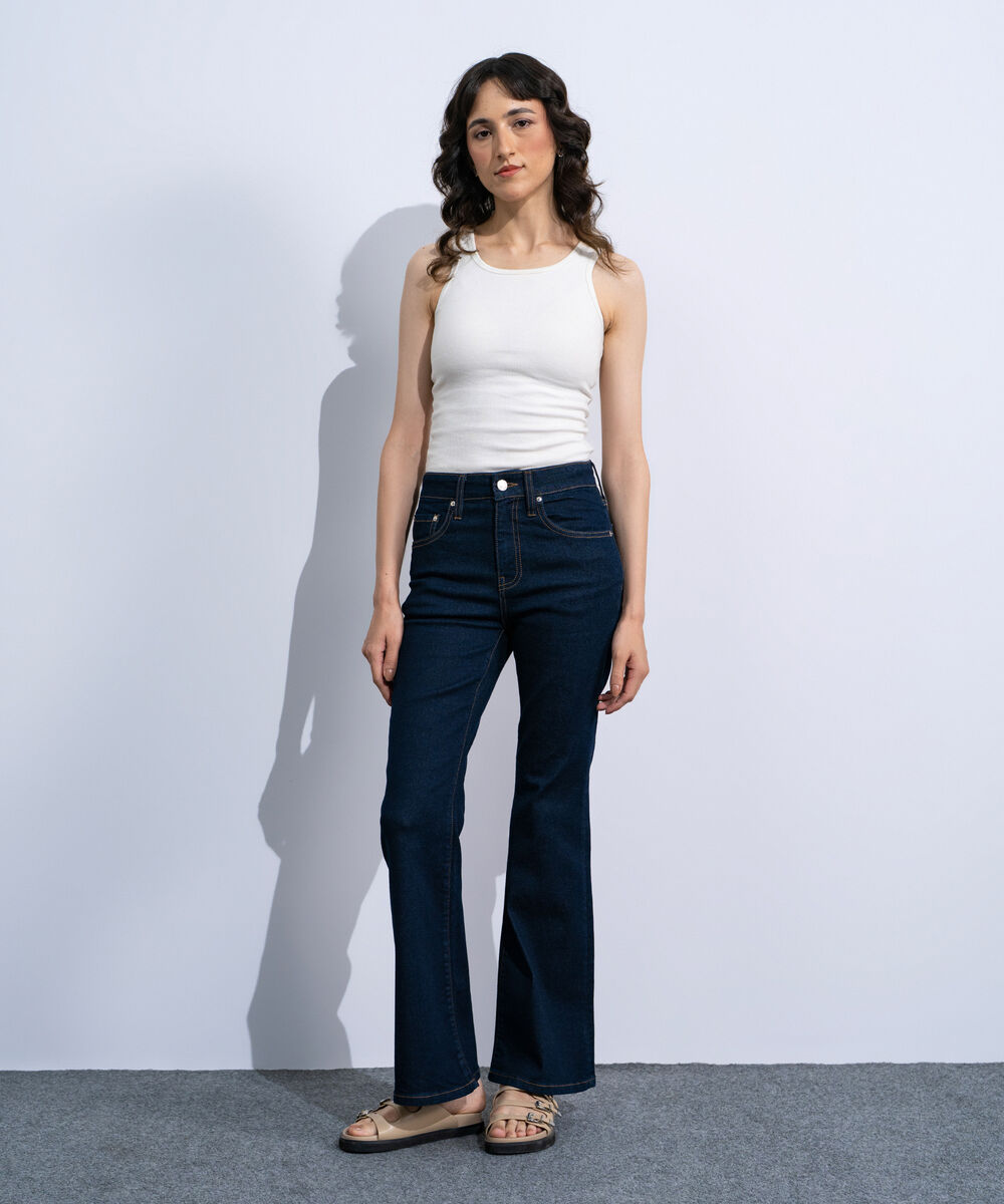 Women's Rinse Wash High Rise Bootcut Jeans