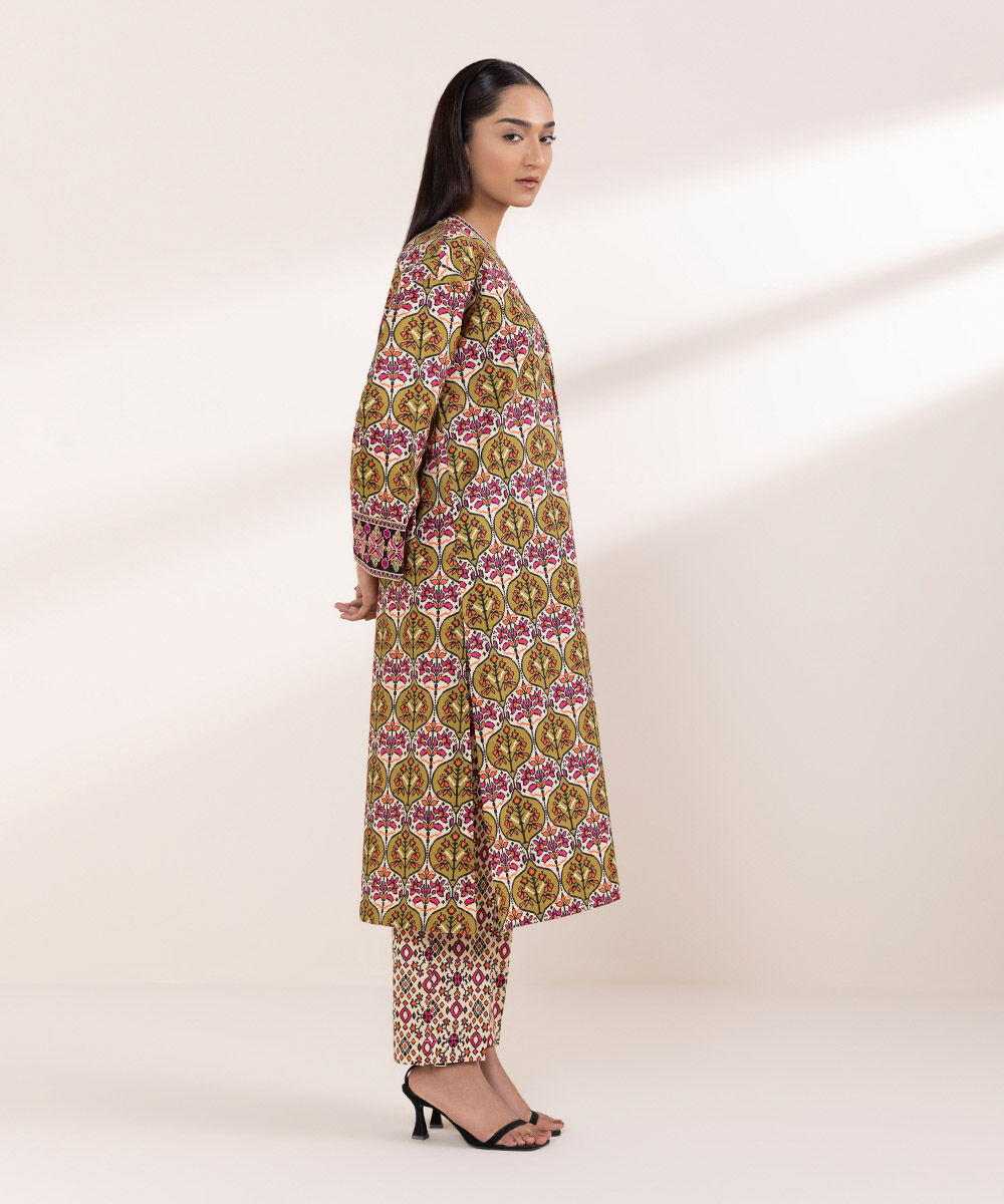 Women's RTW Cotton Viscose Multi Embroidered Boxy Shirt