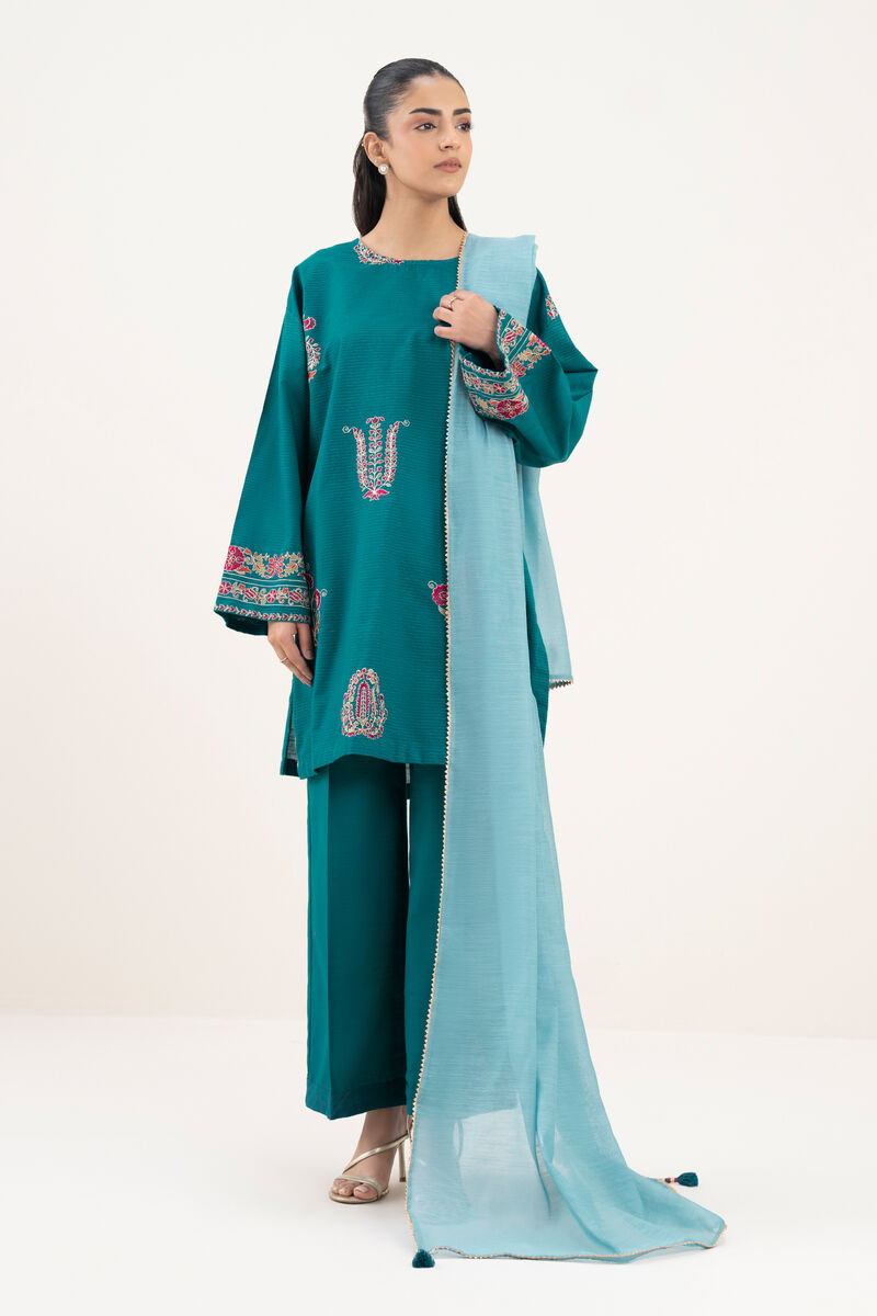 Solid Manaar Dupatta