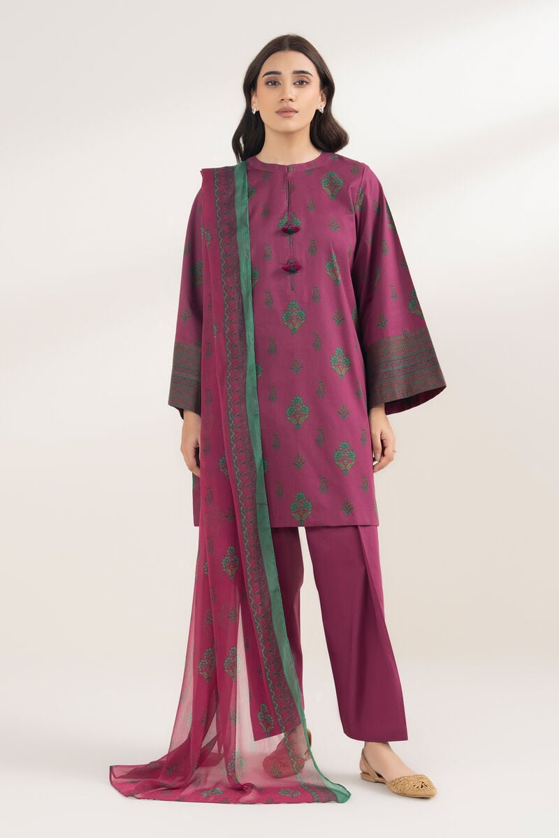 3 Piece - Printed Lawn Suit