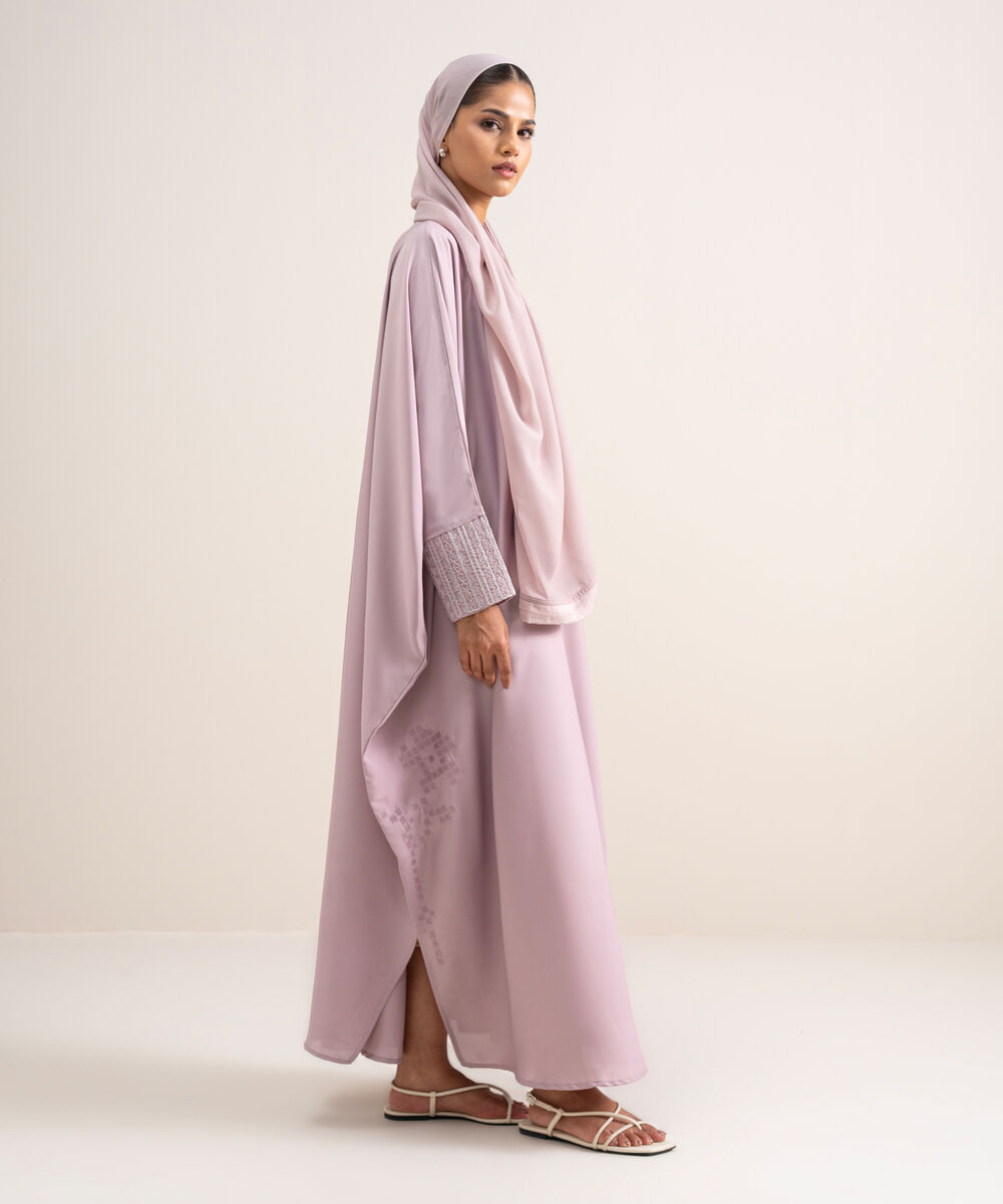 Women's Dusty Pink Kaftaan Abbaya Set