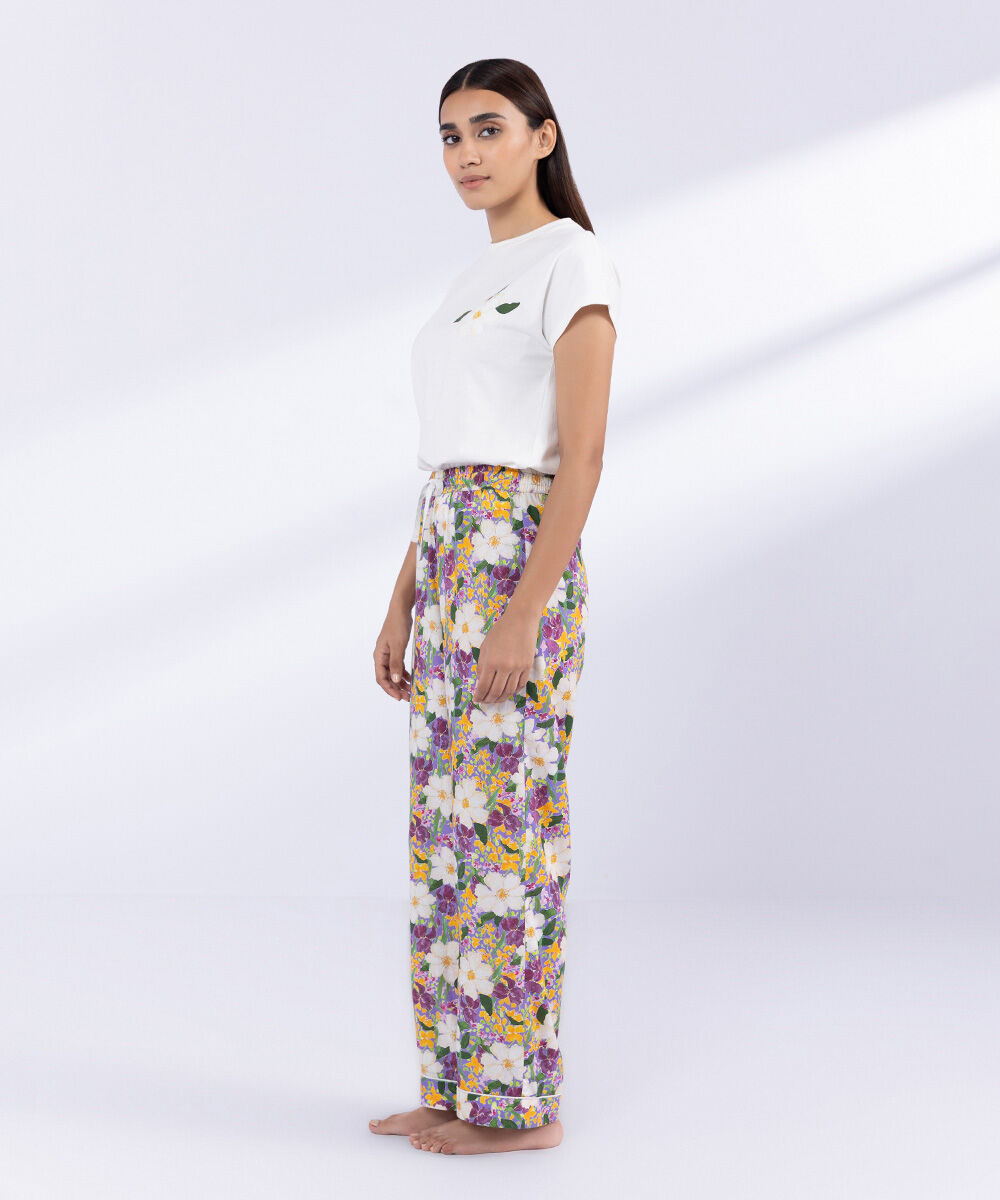 Woman - Multi Printed Viscose Trousers