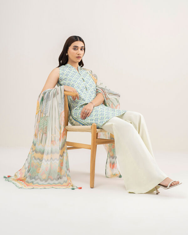 2 Piece - Printed Lawn Suit