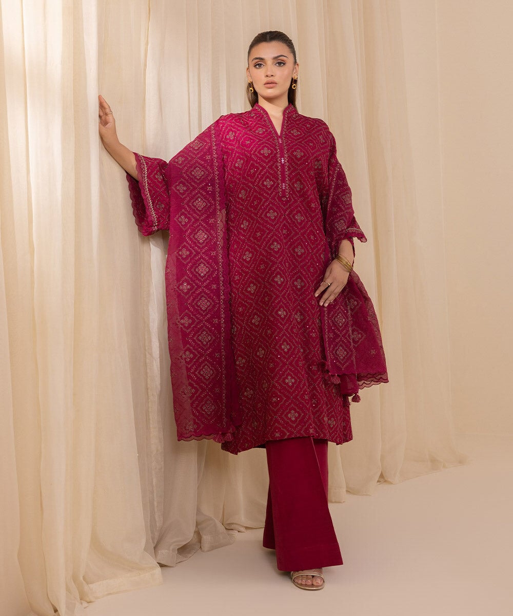 Unstitched 3 PC 000RFLX24V33 Sapphire PK