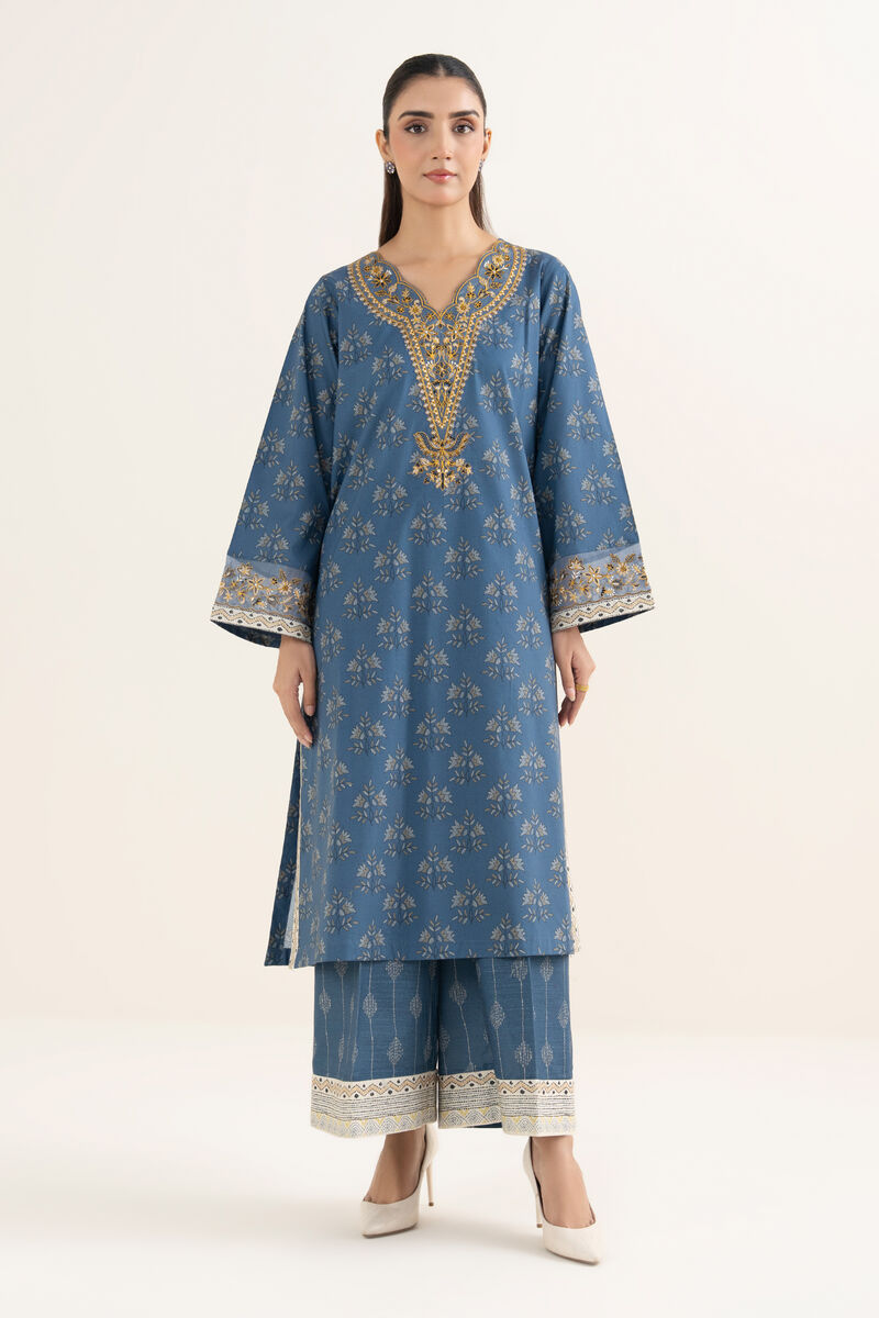 Embroidered Arabic Khaddar Shirt