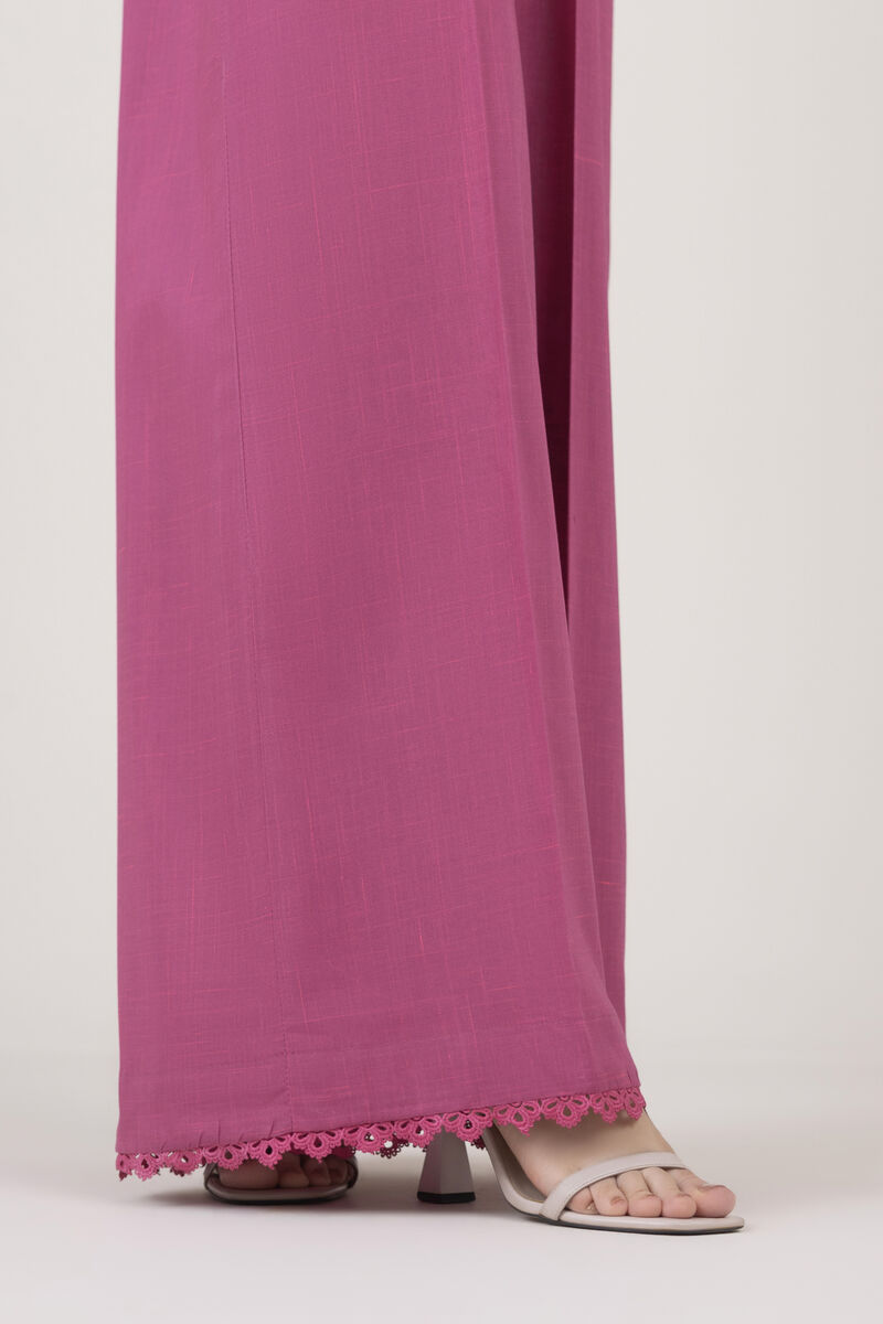 Solid Cotton Flared Pants