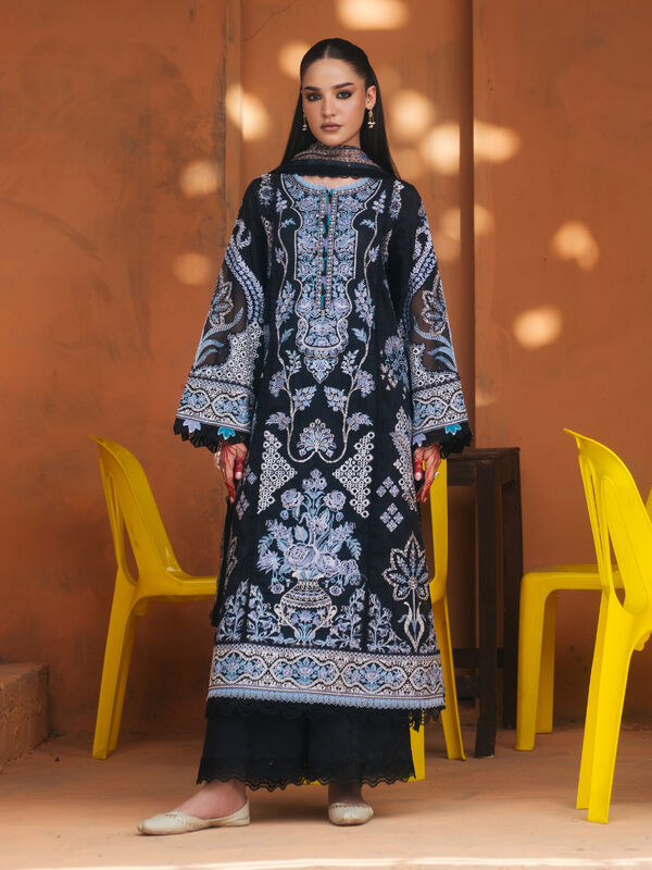 3 Piece - Embroidered Jacquard Suit