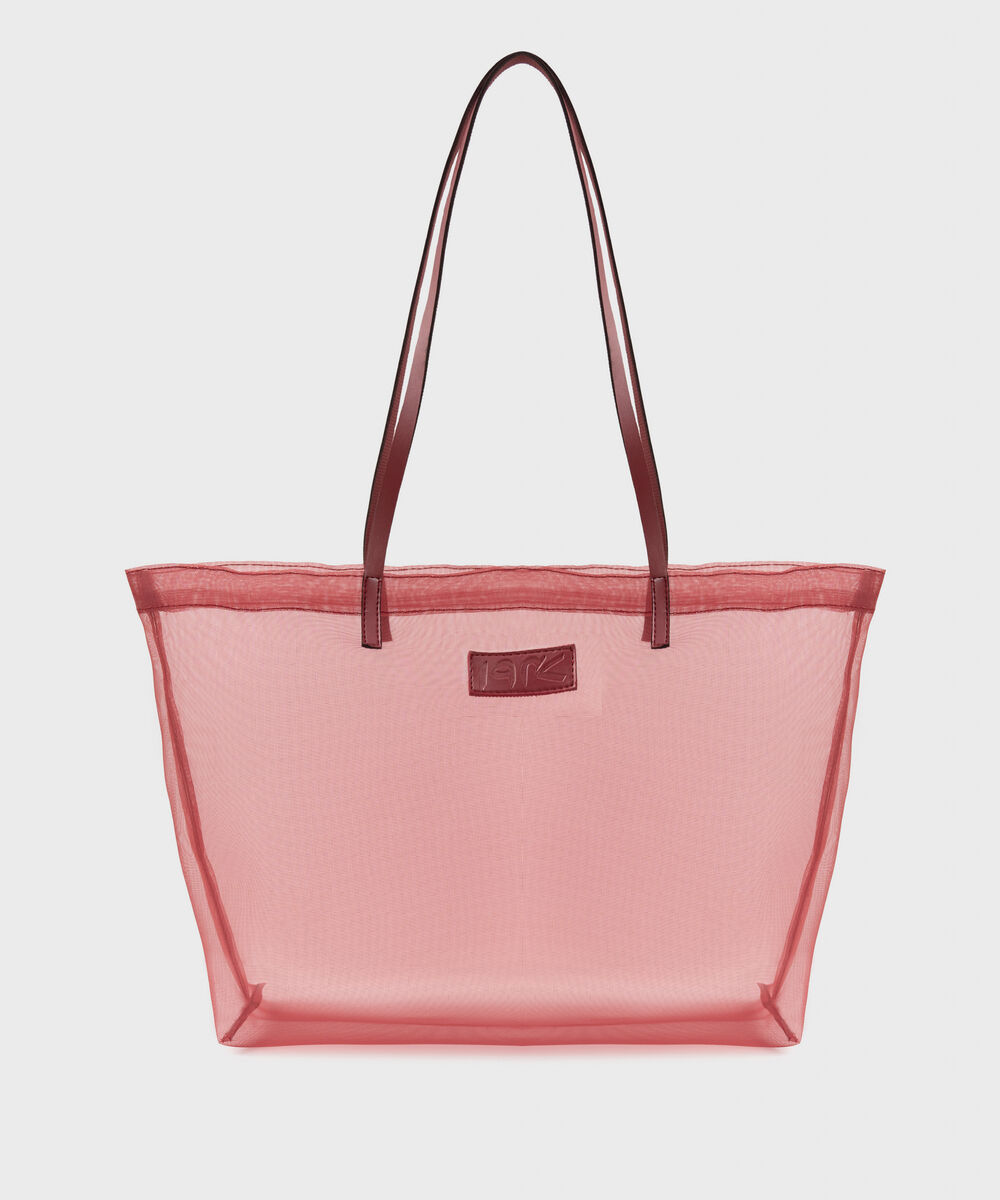 Women's Red Fabric Bag