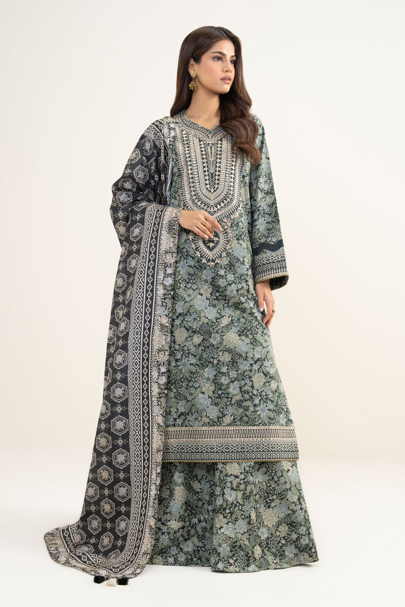 3 Piece - Embroidered Lawn Suit