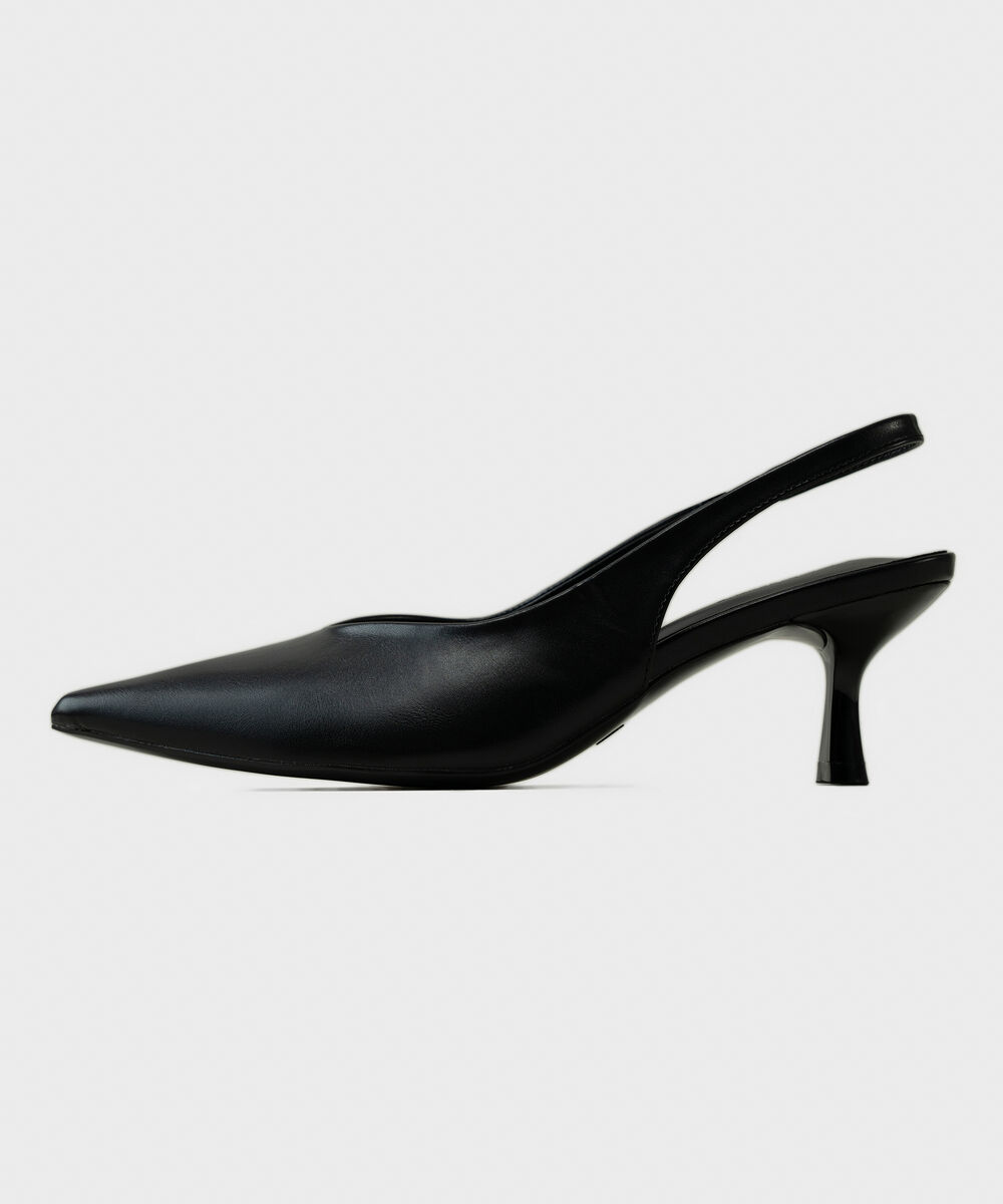 Women's Snake Print Slingback Heels