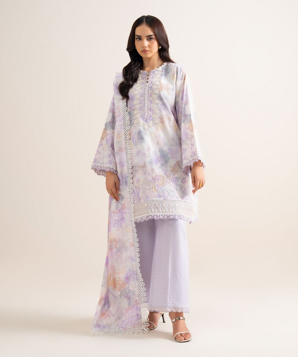 3 Piece - Embroidered Lawn Suit