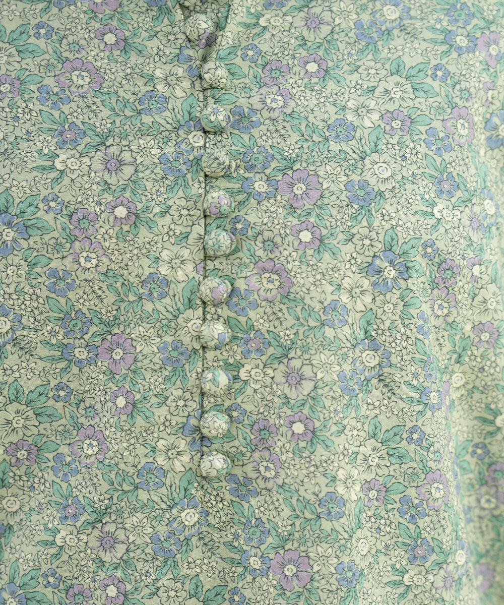 Women's Unstitched Cotton Printed Green 3 Piece Suit