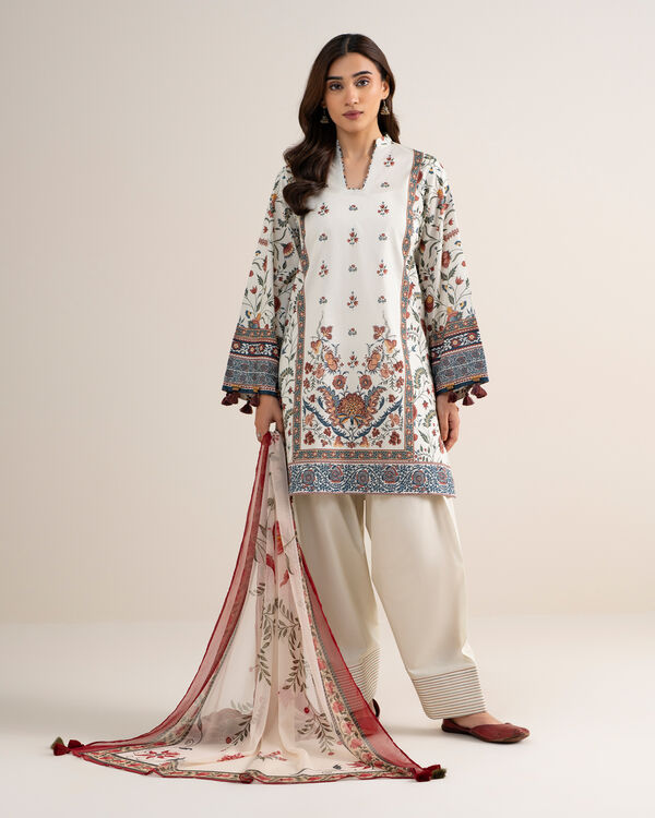 3 Piece - Printed Lawn Suit