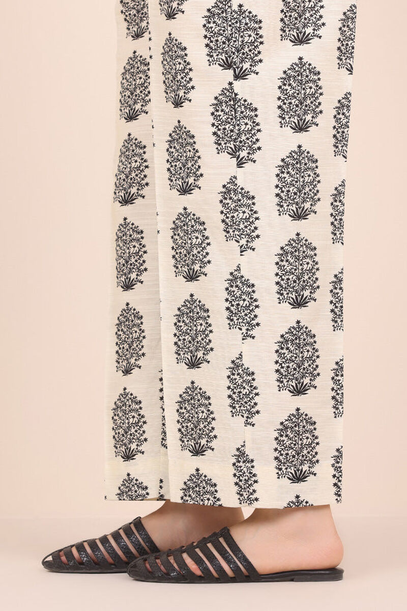 Printed Khaddar Straight Pants