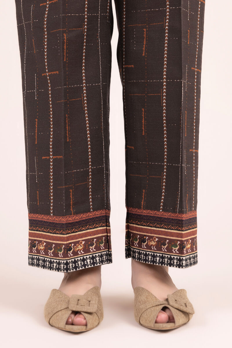 Printed Cotton Straight Pants